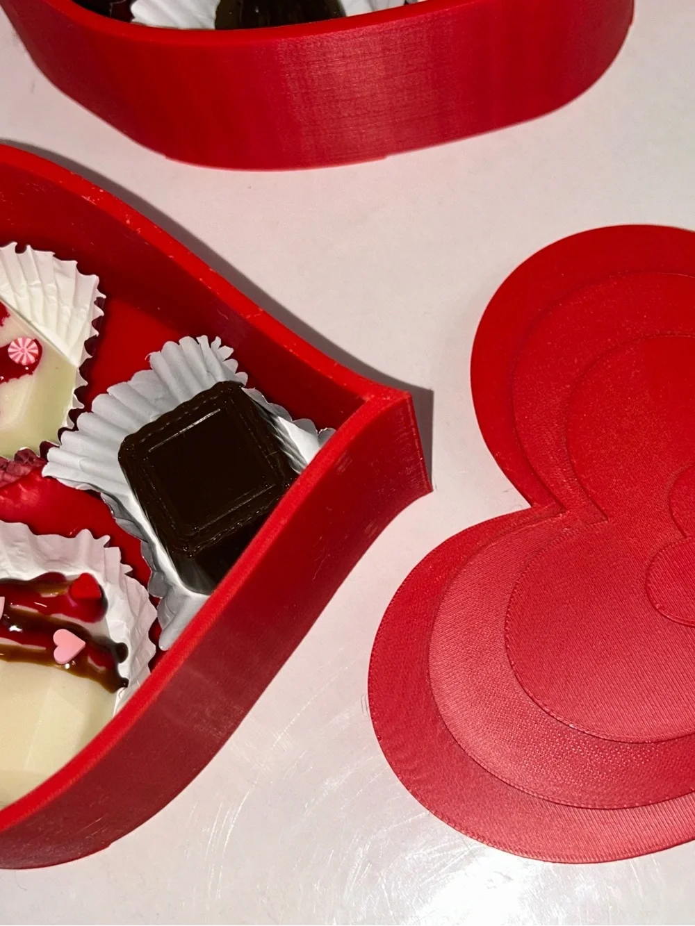 Heart-Shaped Red & Pink Set - Handmade Cute Valentine Decor